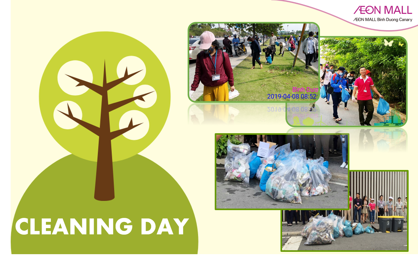 CLEANING DAY - Environmental awareness - AEONMALL Bình Dương Canary