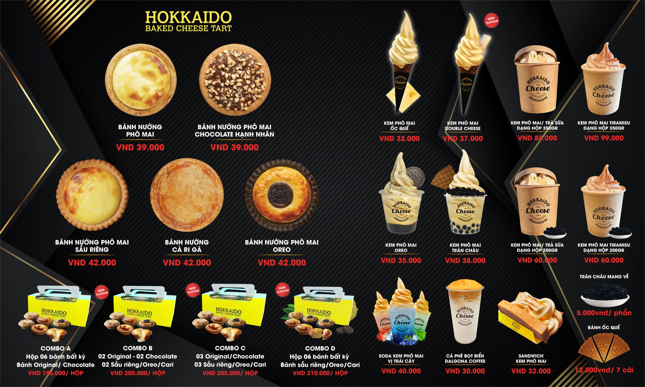 Hokkaido Baked Cheese Tart Menu Aeonmall B Nh D Ng Canary