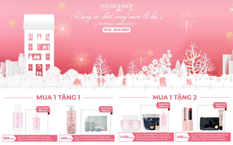 THEFACESHOP –  GORGOUS APPERANCE FOR HOLIDAYS WITH THEFACESHOP