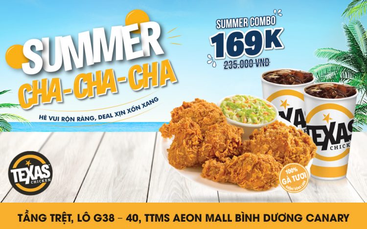 TEXAS CHICKEN – DELICIOUS DEAL WITH SUMMER COMBO 169K