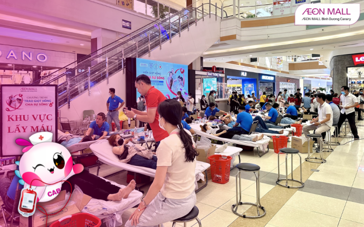 BLOOD DONATION EVENT AT AEON MALL BINH DUONG CANARY 2023